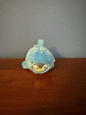 NWT 3” Takashoji Penguin in Shark Suit Mini Plush Keychain (Round 1 Prize)